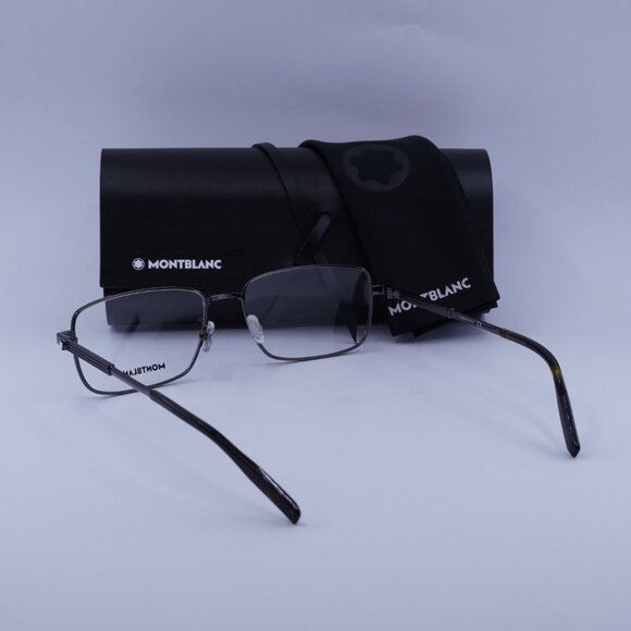 Montblanc MB0029O 006 Rectangle Eyeglasses 58mm – Ruthenium - Picture 9 of 9